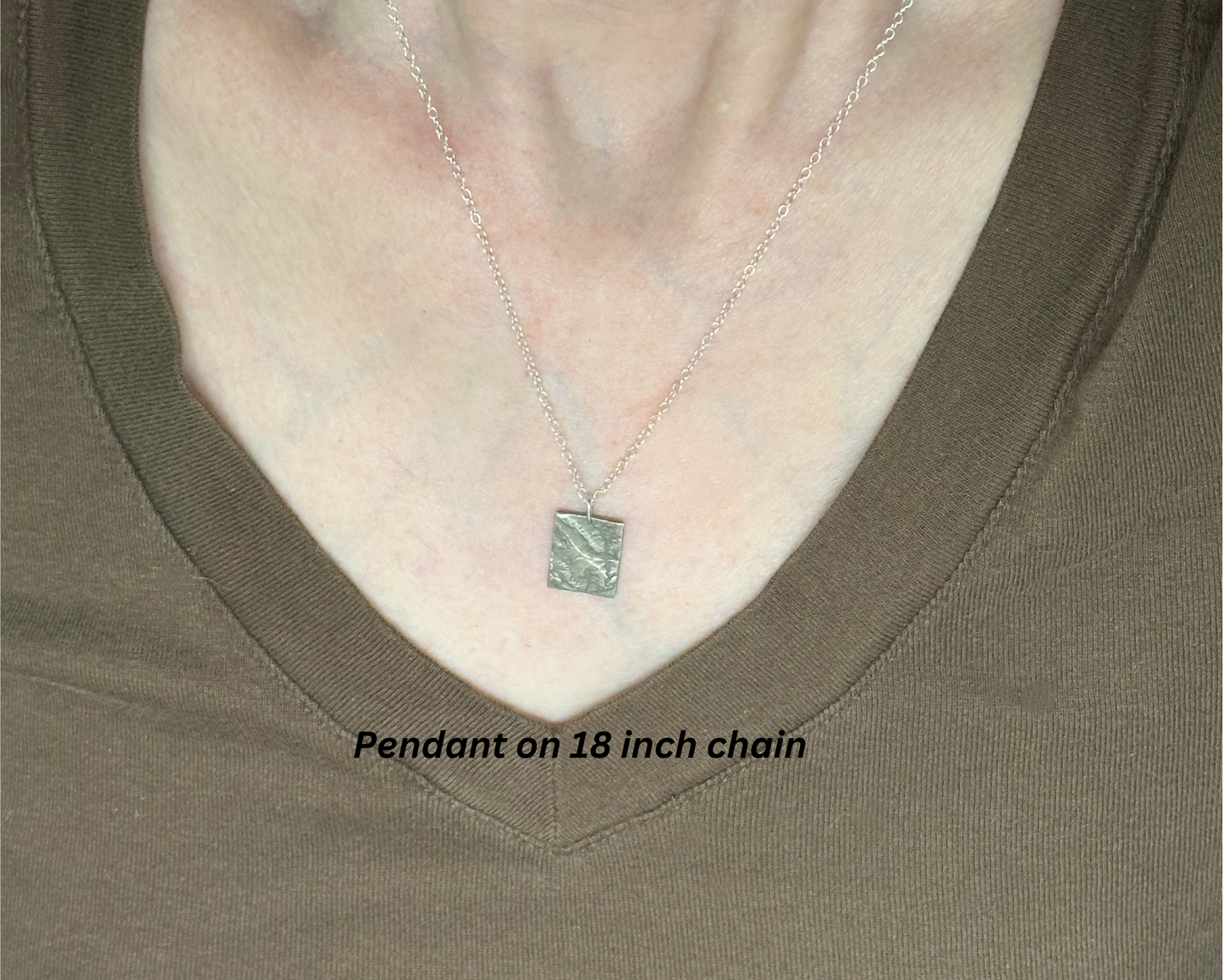 Fine Silver Arches Pendant on 18 inch chain