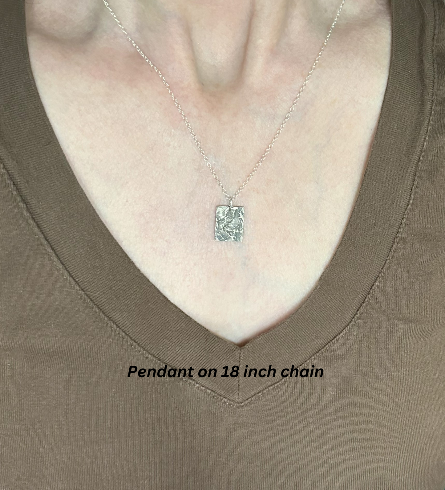 Fine Silver Canyonlands Pendant on 18 inch chain