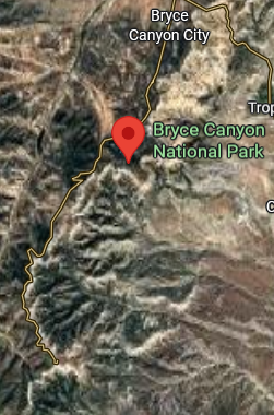 Map of Bryce Canyon