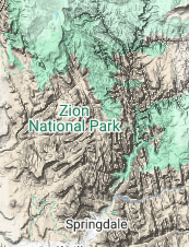 Map of Zion National Park