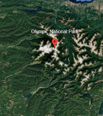 Olympic National Park Topographic Necklace
