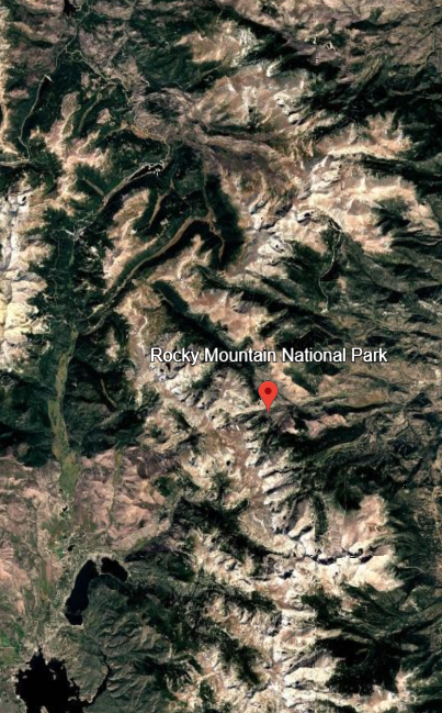Rocky Mountain National Park Topographic Necklace