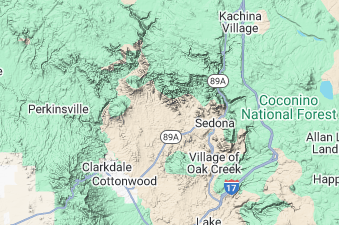 Sedona Topographic Necklace