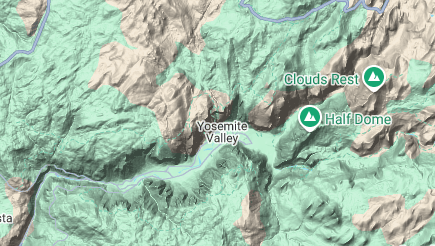 Map of Yosemite