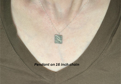 Fine Silver Arches Pendant on 16 inch chain
