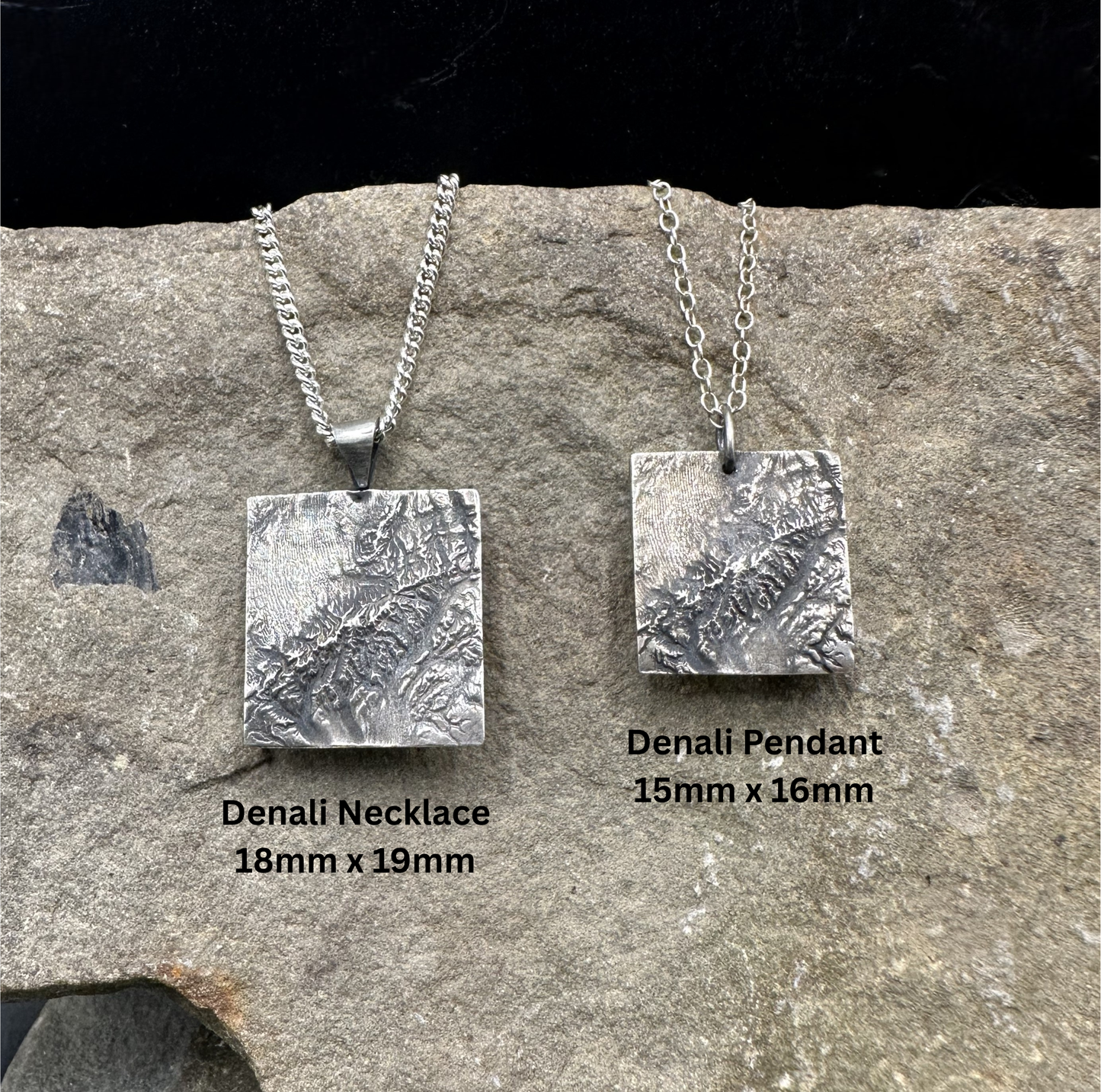 Denali National Park Topographic Necklace
