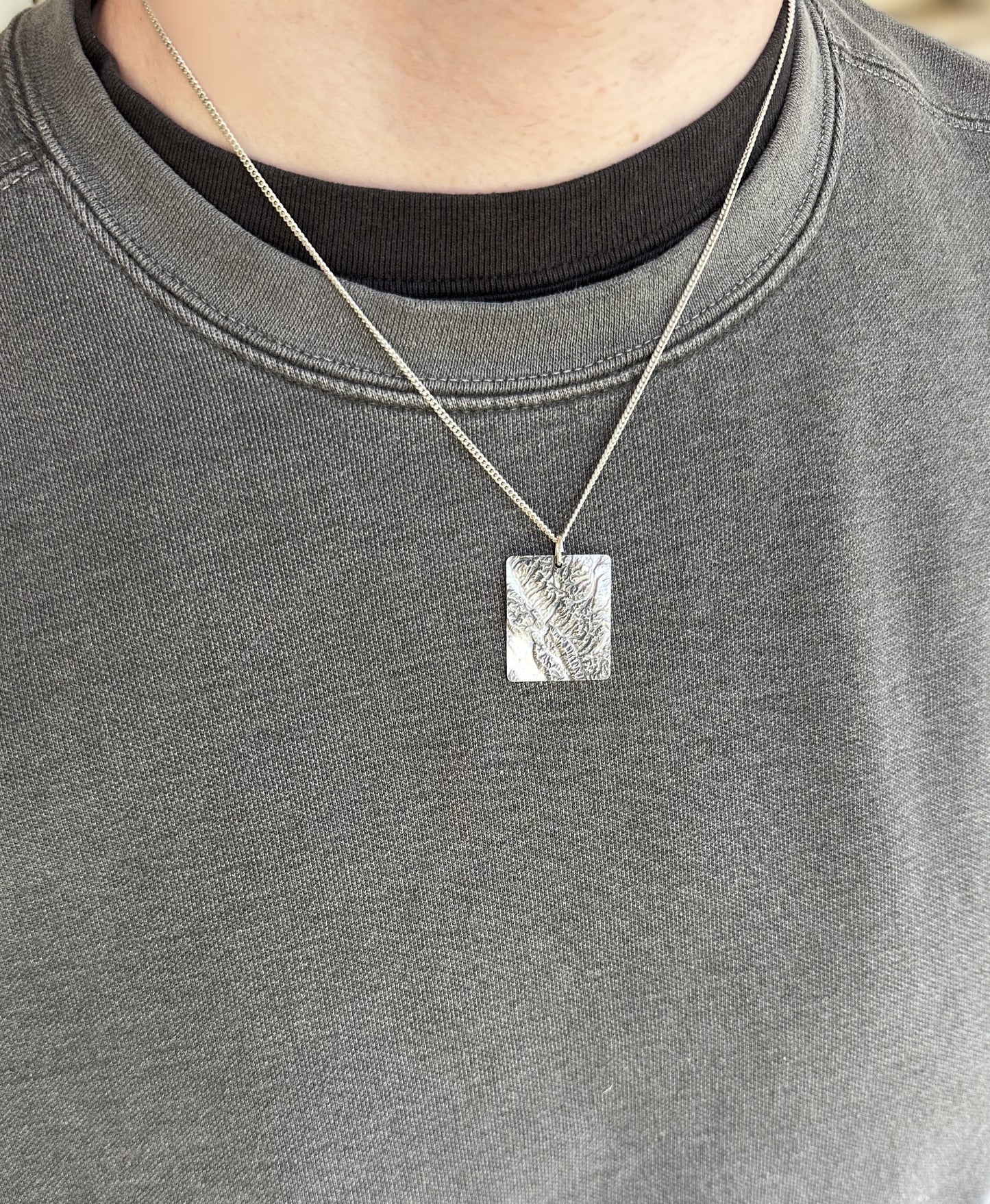 Glacier National Park Large Topographic Necklace