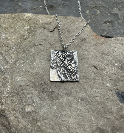 Glacier National Park Topographic Pendant