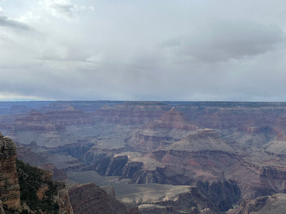 Picture of the Grand Canyon on an overcast day