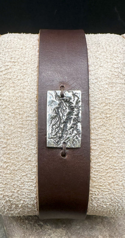 Hells Canyon Leather Bracelet