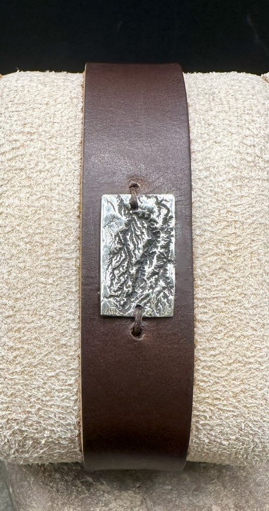 Hells Canyon Leather Bracelet