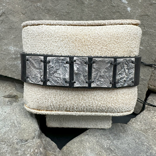 Fine Silver bracelet of the Mighty 5 Utah National Parks – Arches, Canyonlands, Capitol Reef, Bryce Canyon and Zion - made using topographic data