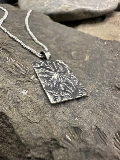 Mount Rainier National Park Topographic Necklace