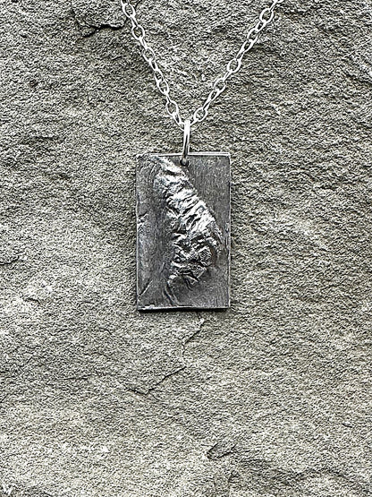 Mt. Susitna Topographic Necklace