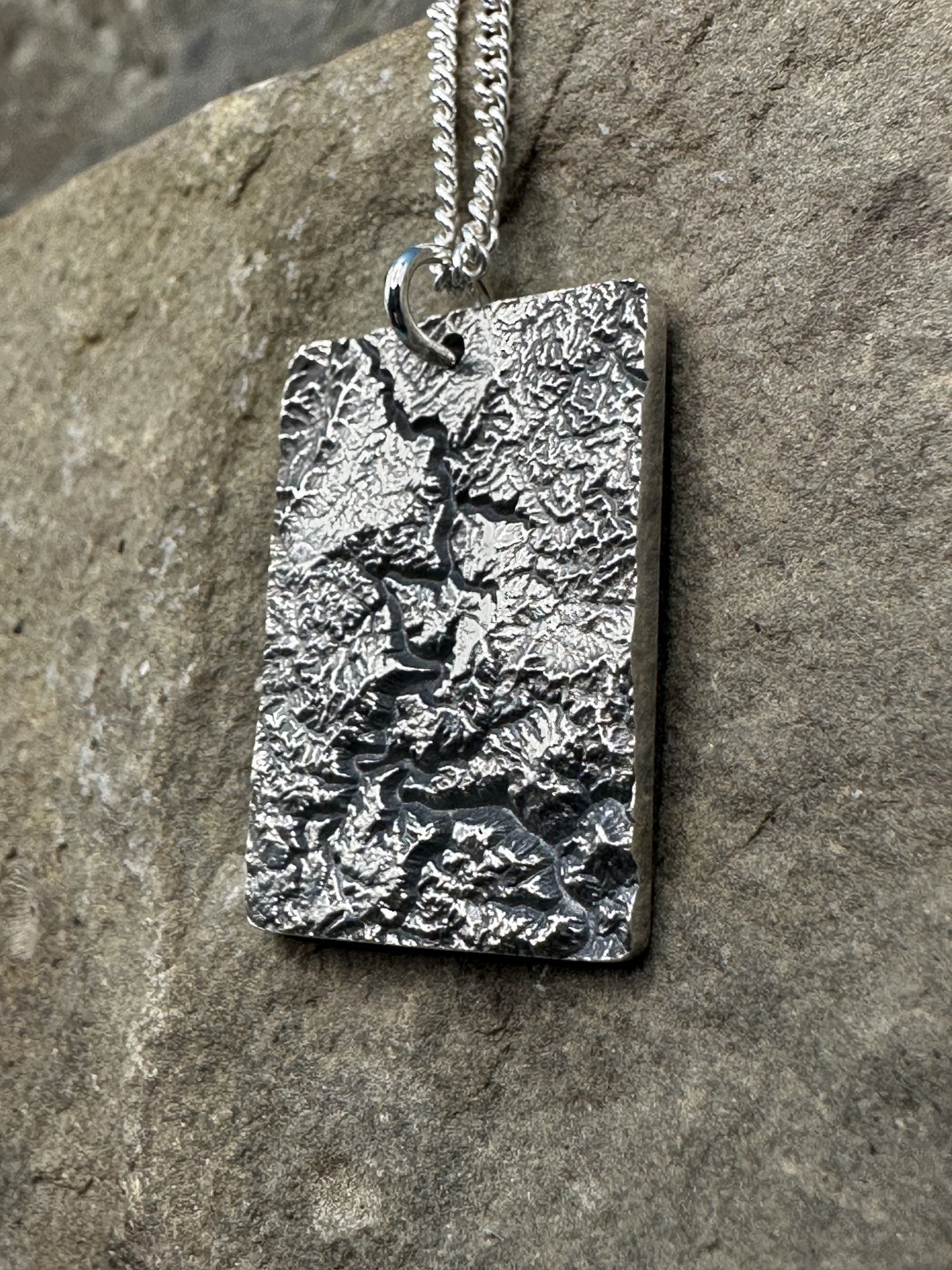 New River Gorge National Park Large Topographic Pendant