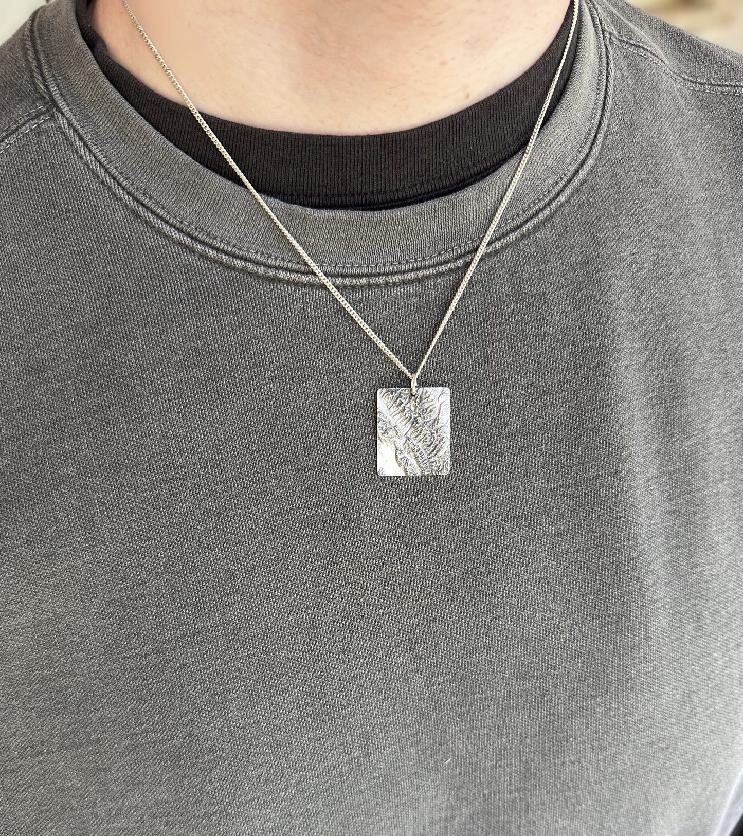 New River Gorge National Park Large Topographic Pendant