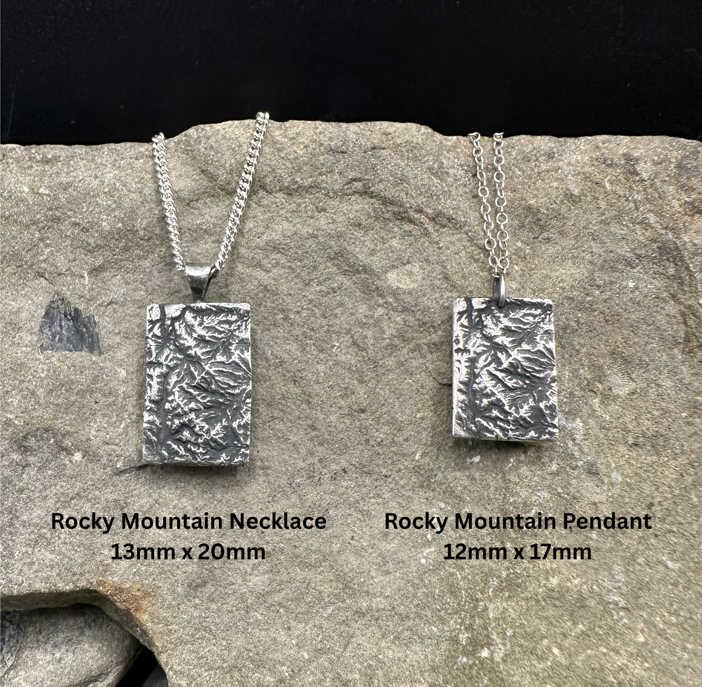 Rocky Mountain National Park Topographic Necklace