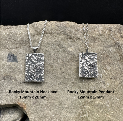 Rocky Mountain National Park Topographic Necklace