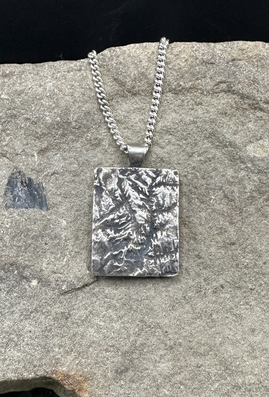 Zion National Park Topographic Necklace