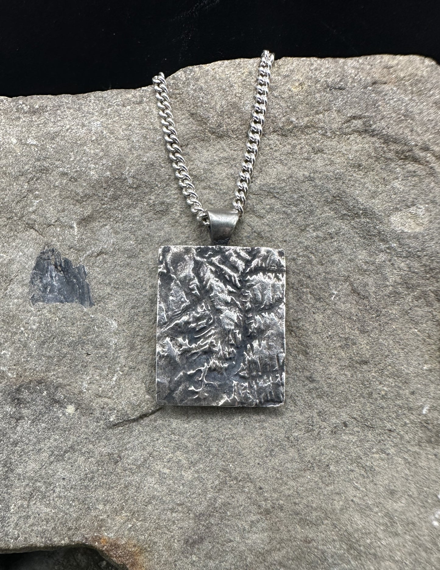 Zion National Park Topographic Necklace