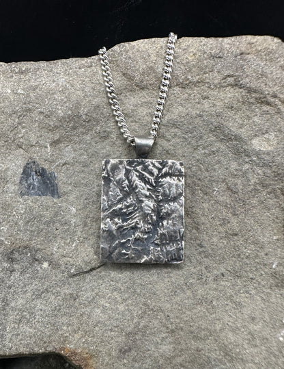 Zion National Park Topographic Necklace