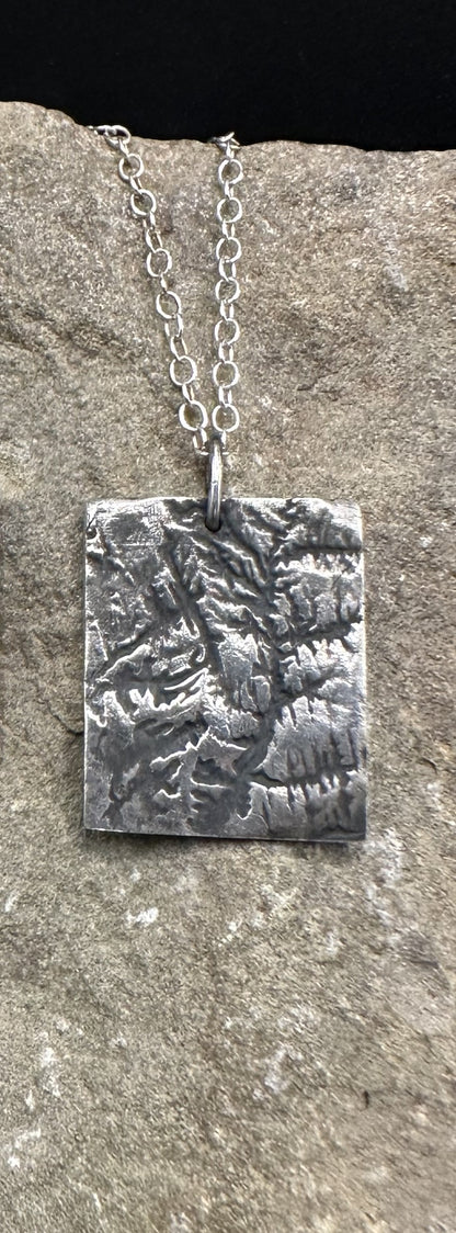 Zion National Park Topographic Pendant