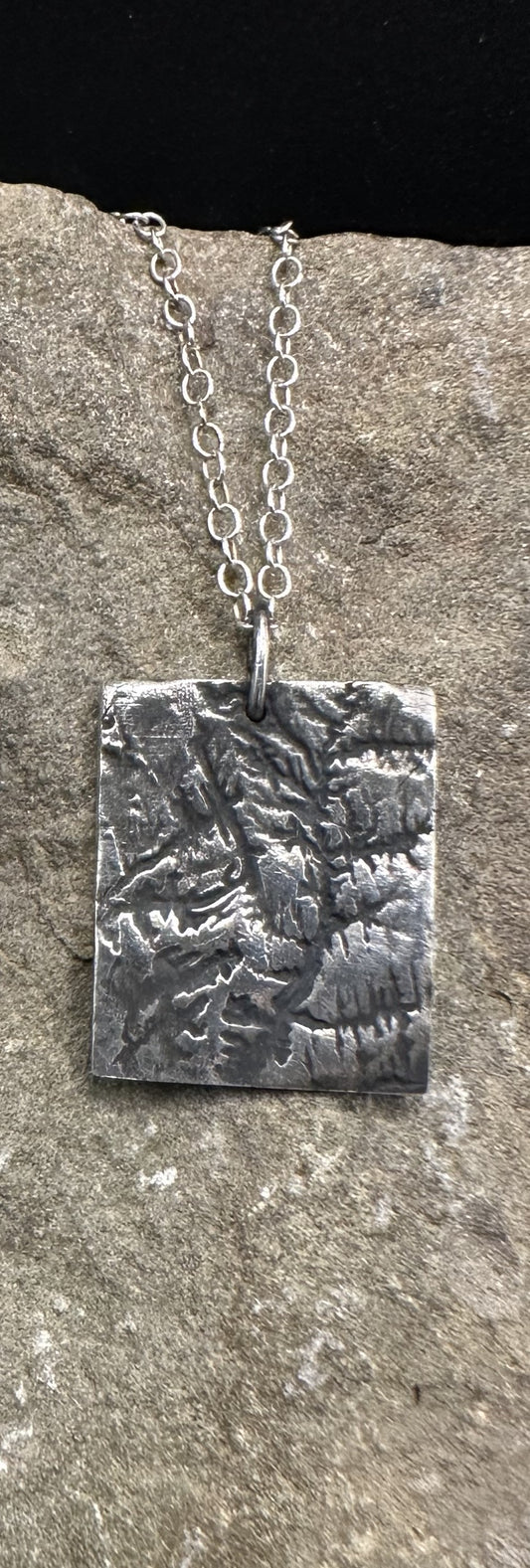 Zion National Park Topographic Pendant