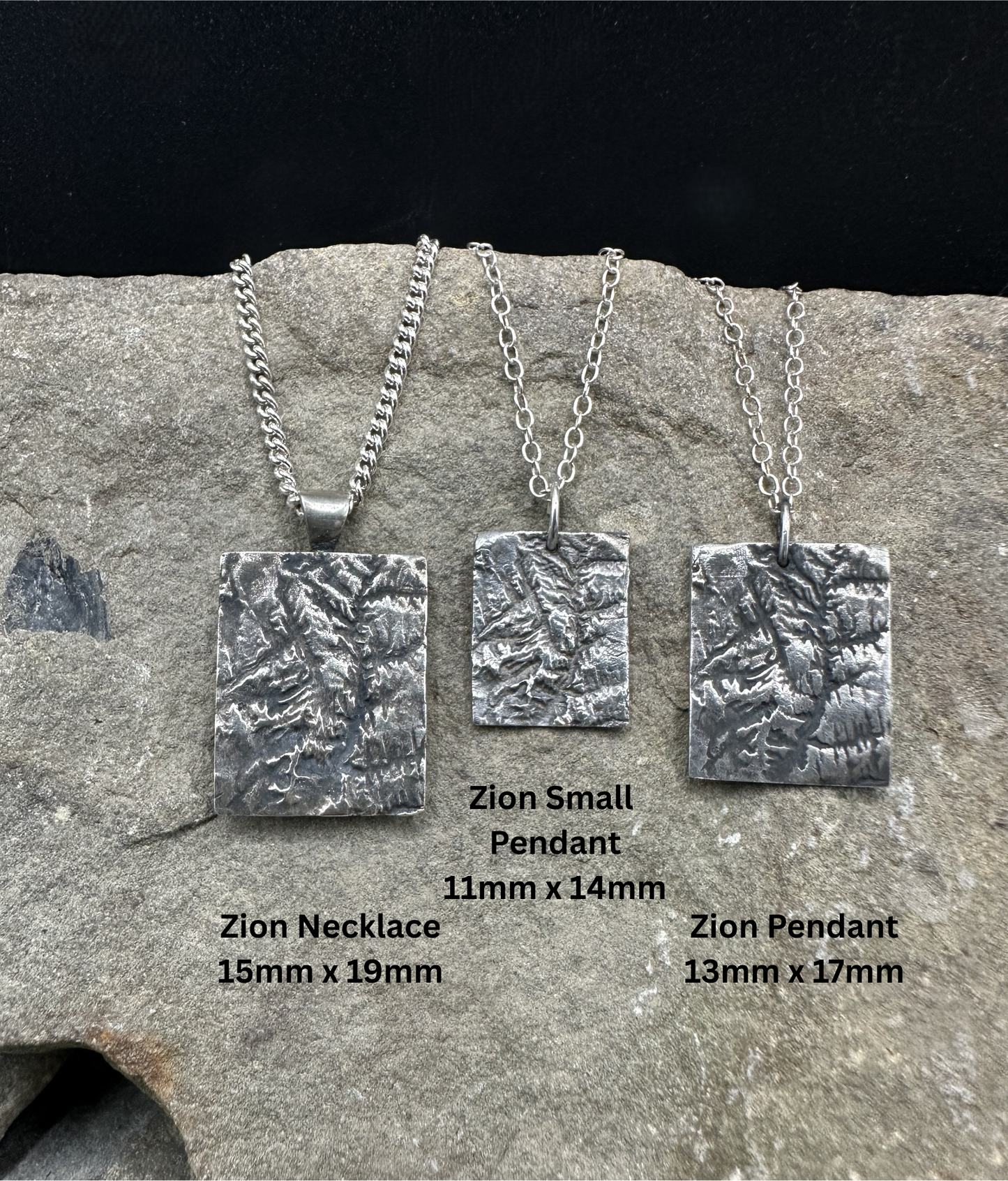 Zion National Park Topographic Small Pendant